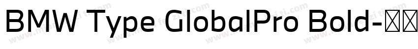 BMW Type GlobalPro Bold字体转换